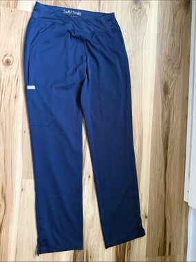 Women’s Soulful Navy Straight-Leg Scrub Pants